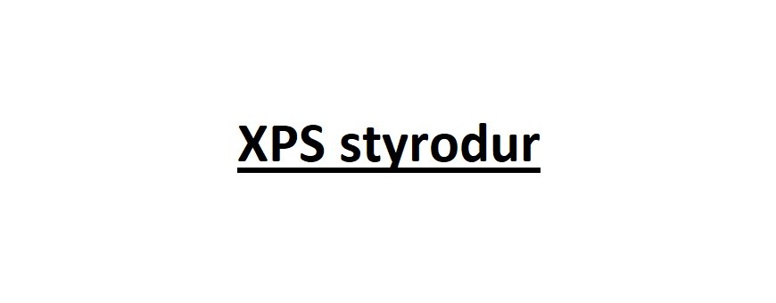 XPS Styrodur