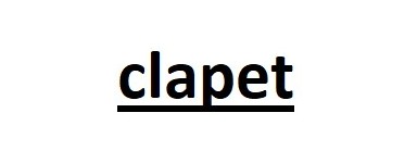 Clapet